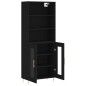 vidaXL Highboard Schwarz 69,5x34x180 cm Holzwerkstoff vidaXL Highboard Schwarz 69,5x34x180 cm Holzwerkstoff