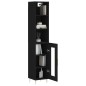 vidaXL Highboard Schwarz 34,5x34x180 cm Holzwerkstoff vidaXL Highboard Schwarz 34,5x34x180 cm Holzwerkstoff