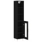 vidaXL Highboard Schwarz 34,5x34x180 cm Holzwerkstoff vidaXL Highboard Schwarz 34,5x34x180 cm Holzwerkstoff