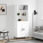 vidaXL Highboard Weiß 69,5x34x180 cm Holzwerkstoff vidaXL Highboard Weiß 69,5x34x180 cm Holzwerkstoff