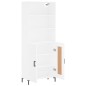 vidaXL Highboard Weiß 69,5x34x180 cm Holzwerkstoff vidaXL Highboard Weiß 69,5x34x180 cm Holzwerkstoff
