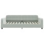 vidaXL Tagesbett Ausziehbar mit Schubladen Hellgrau 90x200 cm Samt vidaXL Tagesbett Ausziehbar mit Schubladen Hellgrau 90x200 cm Samt
