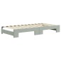 vidaXL Tagesbett Ausziehbar mit Schubladen Hellgrau 90x200 cm Samt vidaXL Tagesbett Ausziehbar mit Schubladen Hellgrau 90x200 cm Samt