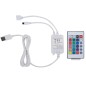 vidaXL Bettgestell mit LED Grau Stoff 140 x 200 cm vidaXL Bettgestell mit LED Grau Stoff 140 x 200 cm