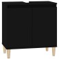 vidaXL Waschbeckenunterschrank Schwarz 58x33x60 cm Holzwerkstoff vidaXL Waschbeckenunterschrank Schwarz 58x33x60 cm Holzwerkstoff