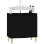 vidaXL Waschbeckenunterschrank Schwarz 58x33x60 cm Holzwerkstoff vidaXL Waschbeckenunterschrank Schwarz 58x33x60 cm Holzwerkstoff