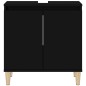 vidaXL Waschbeckenunterschrank Schwarz 58x33x60 cm Holzwerkstoff vidaXL Waschbeckenunterschrank Schwarz 58x33x60 cm Holzwerkstoff
