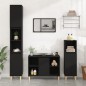 vidaXL Waschbeckenunterschrank Schwarz 80x33x60 cm Holzwerkstoff vidaXL Waschbeckenunterschrank Schwarz 80x33x60 cm Holzwerkstoff