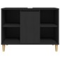 vidaXL Waschbeckenunterschrank Schwarz 80x33x60 cm Holzwerkstoff vidaXL Waschbeckenunterschrank Schwarz 80x33x60 cm Holzwerkstoff