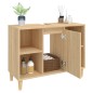vidaXL Waschbeckenunterschrank Sonoma-Eiche 80x33x60 cm Holzwerkstoff vidaXL Waschbeckenunterschrank Sonoma-Eiche 80x33x60 cm Holzwerkstoff