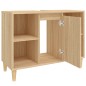 vidaXL Waschbeckenunterschrank Sonoma-Eiche 80x33x60 cm Holzwerkstoff vidaXL Waschbeckenunterschrank Sonoma-Eiche 80x33x60 cm Holzwerkstoff