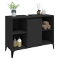 vidaXL Waschbeckenunterschrank Schwarz 80x33x60 cm Holzwerkstoff vidaXL Waschbeckenunterschrank Schwarz 80x33x60 cm Holzwerkstoff
