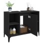 vidaXL Waschbeckenunterschrank Schwarz 80x33x60 cm Holzwerkstoff vidaXL Waschbeckenunterschrank Schwarz 80x33x60 cm Holzwerkstoff