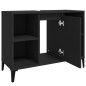 vidaXL Waschbeckenunterschrank Schwarz 80x33x60 cm Holzwerkstoff vidaXL Waschbeckenunterschrank Schwarz 80x33x60 cm Holzwerkstoff