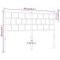 vidaXL Kopfteil Metall Schwarz 150 cm