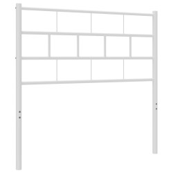 vidaXL Kopfteil Metall Weiß 80 cm