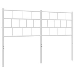 vidaXL Kopfteil Metall Weiß 150 cm