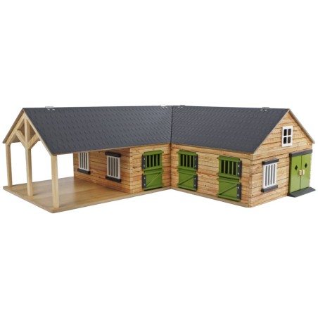 Kids Globe Pferdestall 1:24 Grau