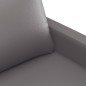 vidaXL 3-tlg. Sofagarnitur mit Kissen Grau Kunstleder vidaXL 3-tlg. Sofagarnitur mit Kissen Grau Kunstleder