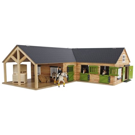 Kids Globe Pferdestall 1:24 Grau