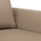 vidaXL 4-tlg. Sofagarnitur mit Kissen Cappuccino-Braun Kunstleder vidaXL 4-tlg. Sofagarnitur mit Kissen Cappuccino-Braun Kunstleder