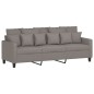 vidaXL 3-tlg. Sofagarnitur mit Kissen Taupe Stoff vidaXL 3-tlg. Sofagarnitur mit Kissen Taupe Stoff