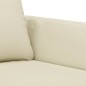 vidaXL 3-tlg. Sofagarnitur mit Kissen Creme Kunstleder vidaXL 3-tlg. Sofagarnitur mit Kissen Creme Kunstleder