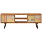 vidaXL TV-Schrank mit Türen 112x30x40 cm Massivholz Akazie und Metall vidaXL TV-Schrank mit Türen 112x30x40 cm Massivholz Akazie und Metall