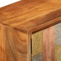 vidaXL TV-Schrank mit Türen 112x30x40 cm Massivholz Akazie und Metall vidaXL TV-Schrank mit Türen 112x30x40 cm Massivholz Akazie und Metall