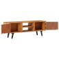 vidaXL TV-Schrank mit Türen 112x30x40 cm Massivholz Akazie und Metall vidaXL TV-Schrank mit Türen 112x30x40 cm Massivholz Akazie und Metall