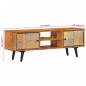 vidaXL TV-Schrank mit Türen 112x30x40 cm Massivholz Akazie und Metall vidaXL TV-Schrank mit Türen 112x30x40 cm Massivholz Akazie und Metall