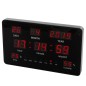 Perel LED-Wanduhr 37,8x25,8 cm Schwarz Perel LED-Wanduhr 37,8x25,8 cm Schwarz