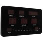 Perel LED-Wanduhr 37,8x25,8 cm Schwarz Perel LED-Wanduhr 37,8x25,8 cm Schwarz