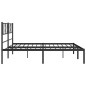vidaXL Bettgestell mit Kopfteil Metall Schwarz 193x203 cm vidaXL Bettgestell mit Kopfteil Metall Schwarz 193x203 cm