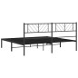 vidaXL Bettgestell mit Kopfteil Metall Schwarz 193x203 cm vidaXL Bettgestell mit Kopfteil Metall Schwarz 193x203 cm