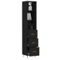 vidaXL Highboard Schwarz 34,5x34x180 cm Holzwerkstoff vidaXL Highboard Schwarz 34,5x34x180 cm Holzwerkstoff