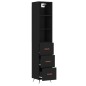 vidaXL Highboard Schwarz 34,5x34x180 cm Holzwerkstoff vidaXL Highboard Schwarz 34,5x34x180 cm Holzwerkstoff