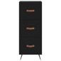 vidaXL Highboard Schwarz 34,5x34x180 cm Holzwerkstoff vidaXL Highboard Schwarz 34,5x34x180 cm Holzwerkstoff
