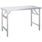 vidaXL Küchen-Arbeitstisch mit Aufsatzboard 120x60x115 cm Edelstahl vidaXL Küchen-Arbeitstisch mit Aufsatzboard 120x60x115 cm Edelstahl