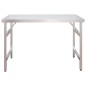 vidaXL Küchen-Arbeitstisch mit Aufsatzboard 120x60x115 cm Edelstahl vidaXL Küchen-Arbeitstisch mit Aufsatzboard 120x60x115 cm Edelstahl