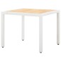 vidaXL 5-tlg. Garten-Essgruppe Poly Rattan Weiß vidaXL 5-tlg. Garten-Essgruppe Poly Rattan Weiß