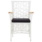 vidaXL 5-tlg. Garten-Essgruppe Poly Rattan Weiß vidaXL 5-tlg. Garten-Essgruppe Poly Rattan Weiß