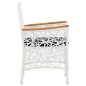 vidaXL 5-tlg. Garten-Essgruppe Poly Rattan Weiß vidaXL 5-tlg. Garten-Essgruppe Poly Rattan Weiß