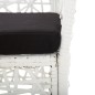 vidaXL 5-tlg. Garten-Essgruppe Poly Rattan Weiß vidaXL 5-tlg. Garten-Essgruppe Poly Rattan Weiß