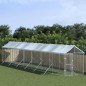 vidaXL Outdoor-Hundezwinger mit Dach Silbern 2x14x2,5 m Stahl Verzinkt vidaXL Outdoor-Hundezwinger mit Dach Silbern 2x14x2,5 m Stahl Verzinkt