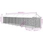 vidaXL Outdoor-Hundezwinger mit Dach Silbern 2x14x2,5 m Stahl Verzinkt vidaXL Outdoor-Hundezwinger mit Dach Silbern 2x14x2,5 m Stahl Verzinkt