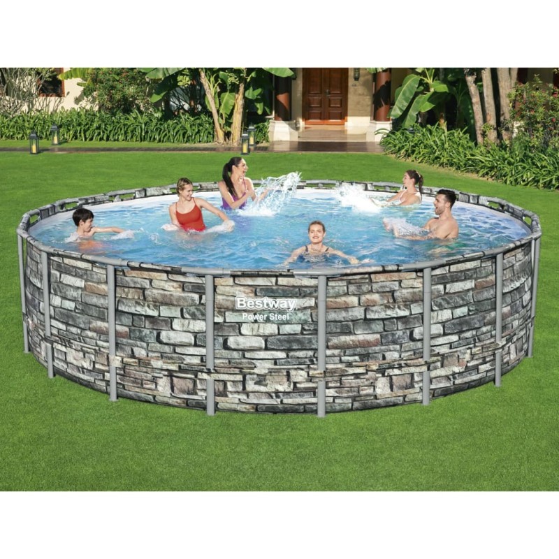 Bestway Power Steel Swimmingpool 549x132 cm Bestway Power Steel Swimmingpool 549x132 cm