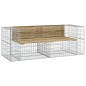 vidaXL Gartenbank aus Gabionen 184x71x65,5 cm Kiefernholz Imprägniert vidaXL Gartenbank aus Gabionen 184x71x65,5 cm Kiefernholz Imprägniert