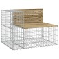 vidaXL Gartenbank aus Gabionen 184x71x65,5 cm Kiefernholz Imprägniert vidaXL Gartenbank aus Gabionen 184x71x65,5 cm Kiefernholz Imprägniert