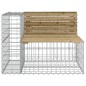 vidaXL Gartenbank aus Gabionen 184x71x65,5 cm Kiefernholz Imprägniert vidaXL Gartenbank aus Gabionen 184x71x65,5 cm Kiefernholz Imprägniert